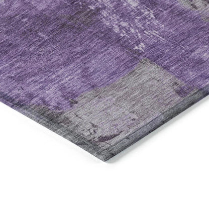 Aelon Purple Washable Indoor - Outdoor Rug - LOOMLAN - LOOMLAN Rugs - Outdoor Rugs