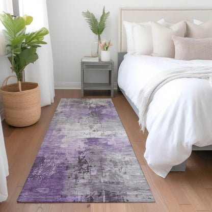 Aelon Purple Washable Indoor - Outdoor Rug - LOOMLAN - LOOMLAN Rugs - Outdoor Rugs