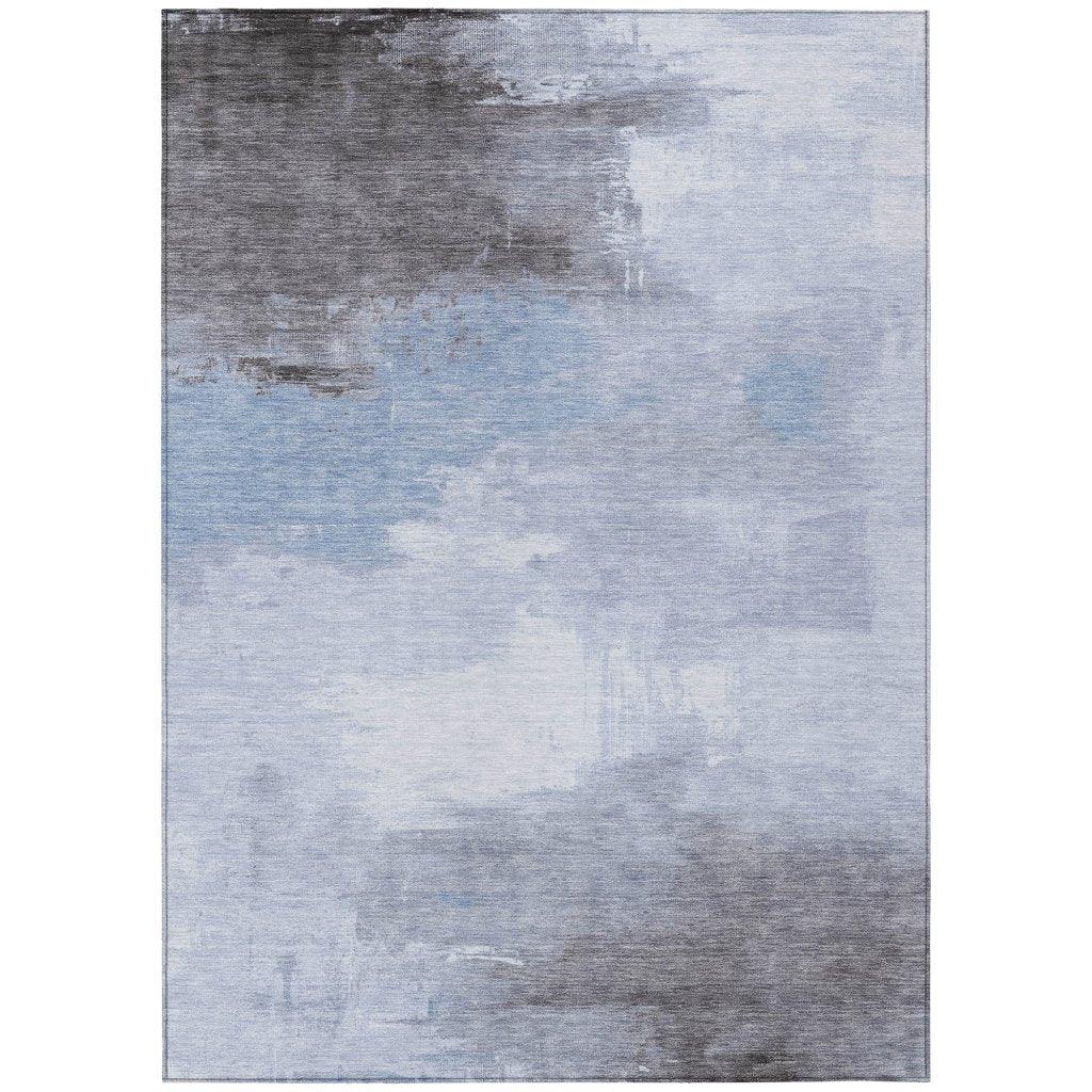 Aelora Blue Washable Indoor - Outdoor Rug - LOOMLAN - LOOMLAN Rugs - Outdoor Rugs