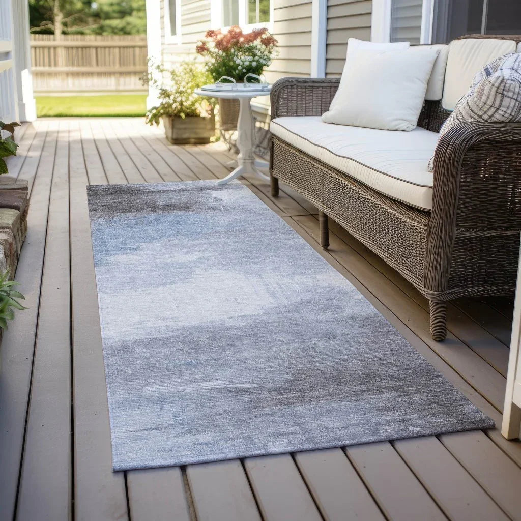 Aelora Blue Washable Indoor - Outdoor Rug - LOOMLAN - LOOMLAN Rugs - Outdoor Rugs