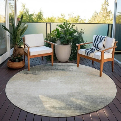 Aelora Brown Washable Indoor - Outdoor Rug - LOOMLAN - LOOMLAN Rugs - Outdoor Rugs