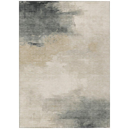 Aelora Brown Washable Indoor - Outdoor Rug - LOOMLAN - LOOMLAN Rugs - Outdoor Rugs