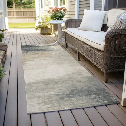 Aelora Brown Washable Indoor - Outdoor Rug - LOOMLAN - LOOMLAN Rugs - Outdoor Rugs