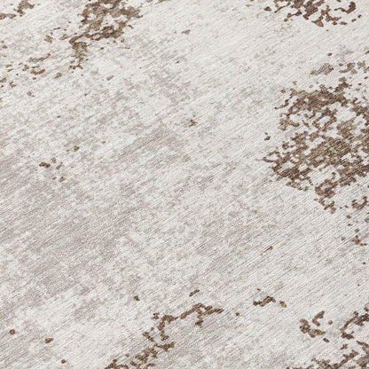 Aera Brown Washable Indoor-Outdoor Rug-Outdoor Rugs-LOOMLAN Rugs-LOOMLAN