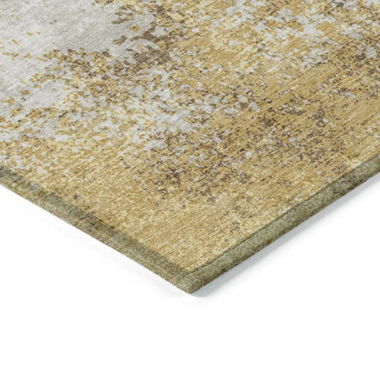 Aera Gold Washable Indoor-Outdoor Rug-Outdoor Rugs-LOOMLAN Rugs-LOOMLAN