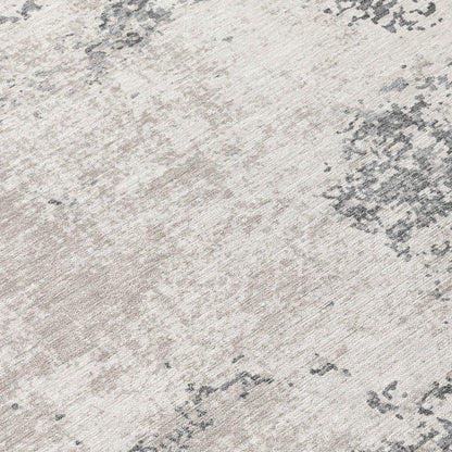 Aera Gray Washable Indoor-Outdoor Rug-Outdoor Rugs-LOOMLAN Rugs-LOOMLAN