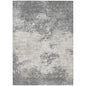 Aera Gray Washable Indoor-Outdoor Rug-Outdoor Rugs-LOOMLAN Rugs-2'6" x 3'10"-LOOMLAN
