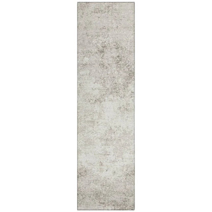 Aera Ivory Washable Indoor-Outdoor Rug-Outdoor Rugs-LOOMLAN Rugs-2'3" x 7'6"-LOOMLAN