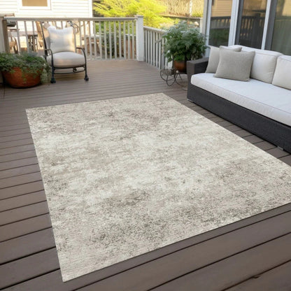 Aera Ivory Washable Indoor-Outdoor Rug-Outdoor Rugs-LOOMLAN Rugs-LOOMLAN