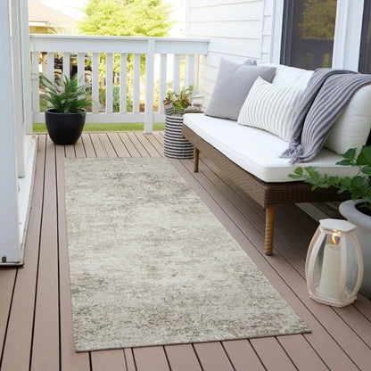 Aera Ivory Washable Indoor-Outdoor Rug-Outdoor Rugs-LOOMLAN Rugs-LOOMLAN