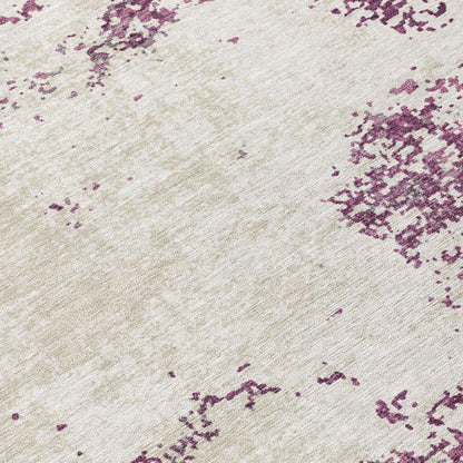 Aera Purple Washable Indoor-Outdoor Rug-Outdoor Rugs-LOOMLAN Rugs-LOOMLAN