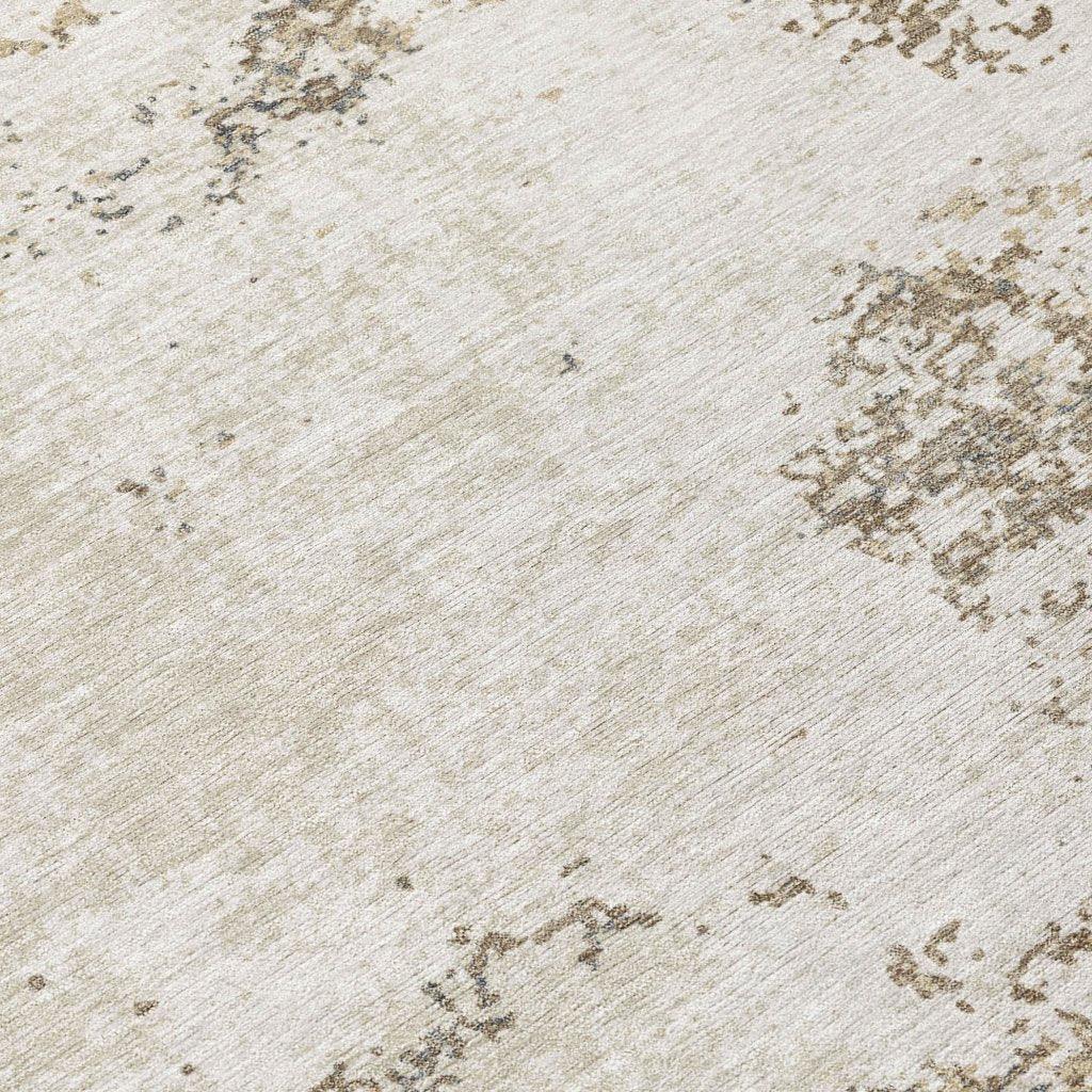Aera Taupe Washable Indoor-Outdoor Rug-Outdoor Rugs-LOOMLAN Rugs-LOOMLAN