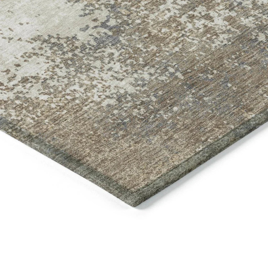 Aera Taupe Washable Indoor-Outdoor Rug-Outdoor Rugs-LOOMLAN Rugs-LOOMLAN