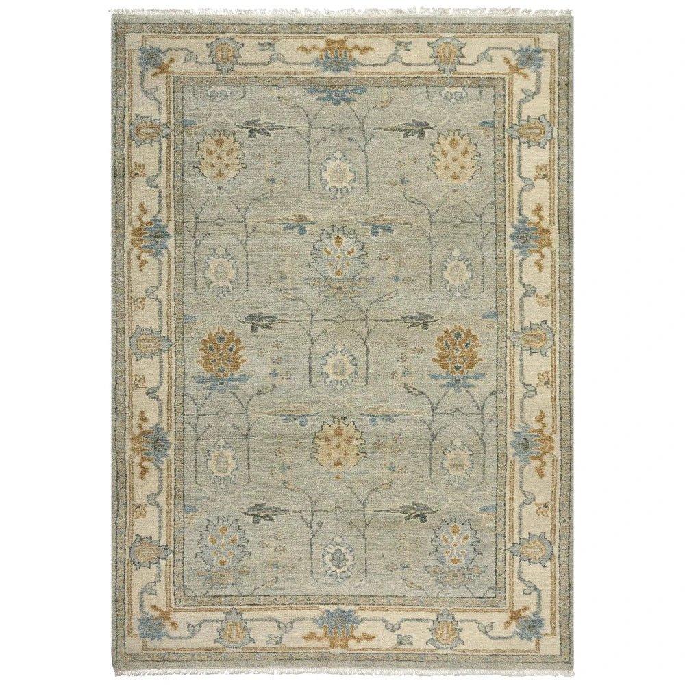 Aero Border Beige Large Area Rugs For Living Room - LOOMLAN - LOOMLAN - Area Rugs