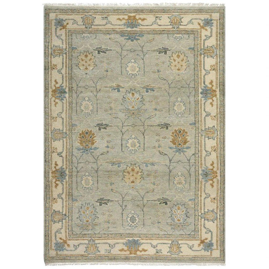 Aero Border Beige Large Area Rugs For Living Room - LOOMLAN - LOOMLAN - Area Rugs