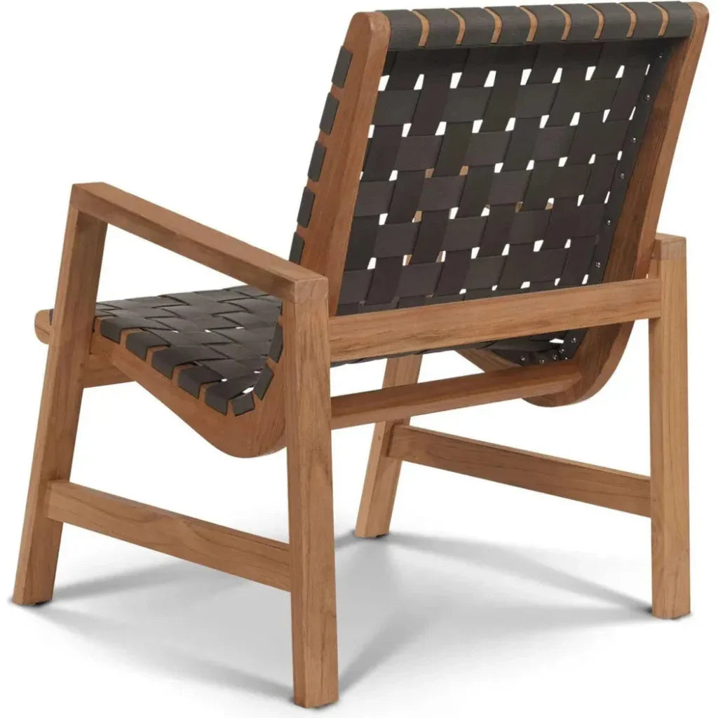 Aero Teak Outdoor Woven Chat Armchair-Outdoor Accent Chairs-HiTeak-LOOMLAN