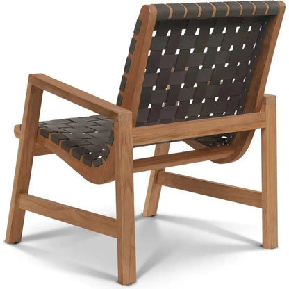 Aero Teak Outdoor Woven Chat Armchair-Outdoor Accent Chairs-HiTeak-LOOMLAN