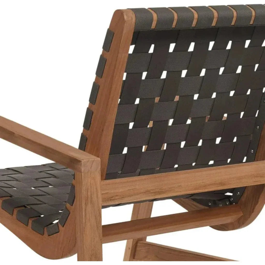 Aero Teak Outdoor Woven Chat Armchair-Outdoor Accent Chairs-HiTeak-LOOMLAN