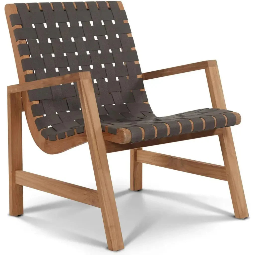 Aero Teak Outdoor Woven Chat Armchair-Outdoor Accent Chairs-HiTeak-LOOMLAN