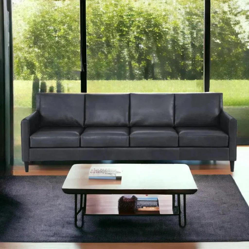 Aero Top Grain 4 Seat Leather Sofa - LOOMLAN - One For Victory - Sofas & Loveseats