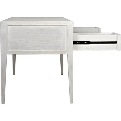 Africa With Drawers Wooden Desk-Home Office Desks-Noir-LOOMLAN