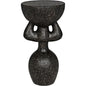African Side Table Black Cement Accent Table - LOOMLAN - Noir - Side Tables