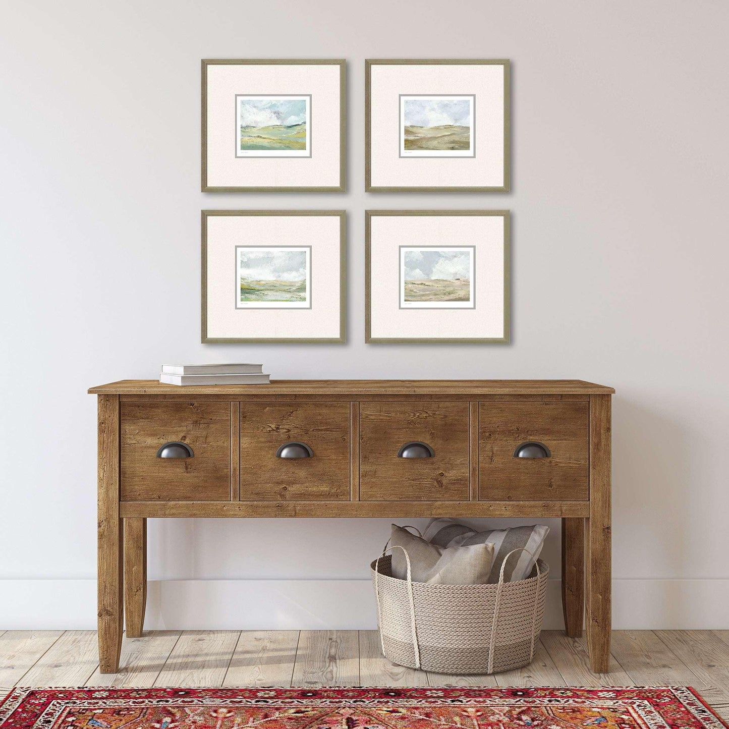 Afternoon Wood Framed Wall Art 4PC