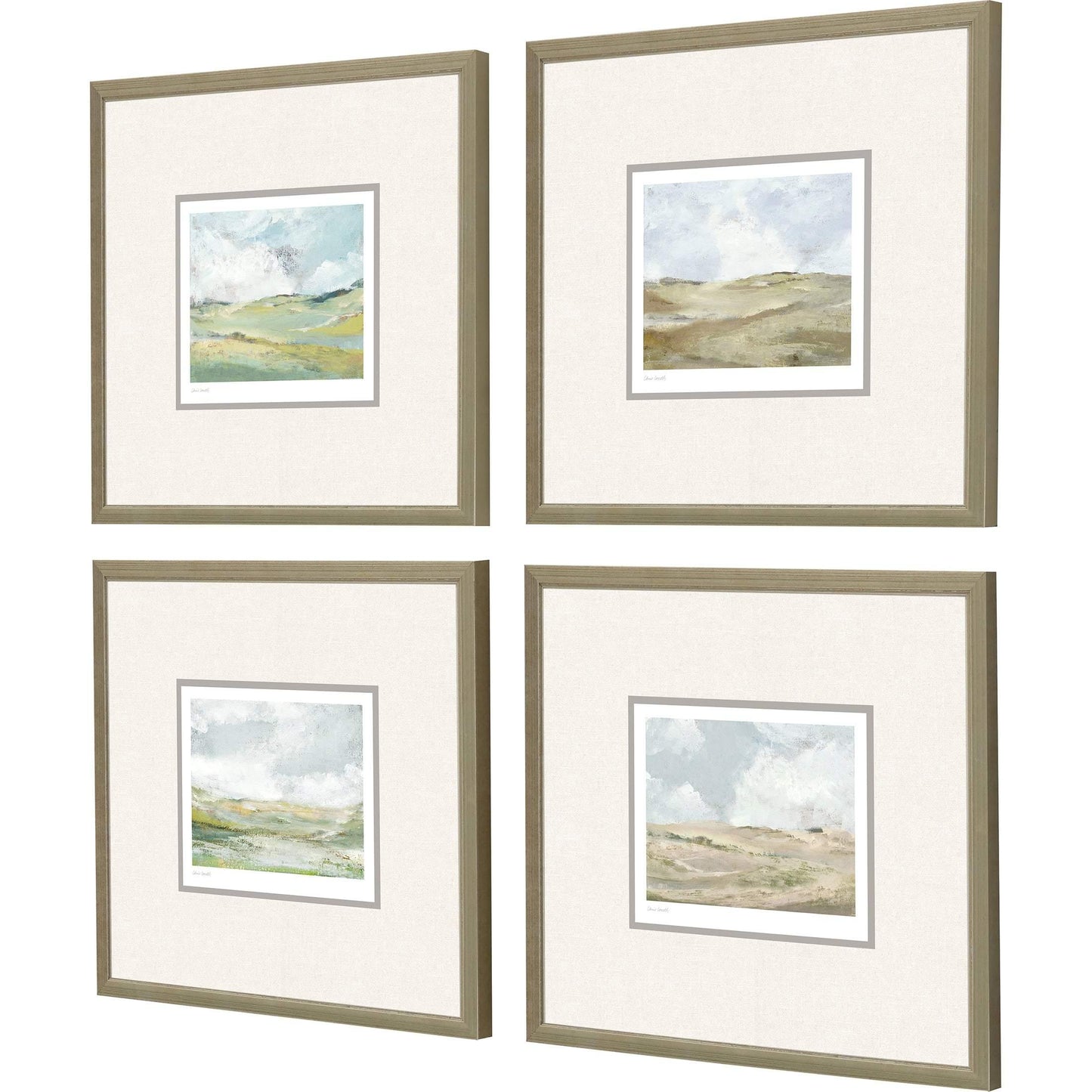 Afternoon Wood Framed Wall Art 4PC