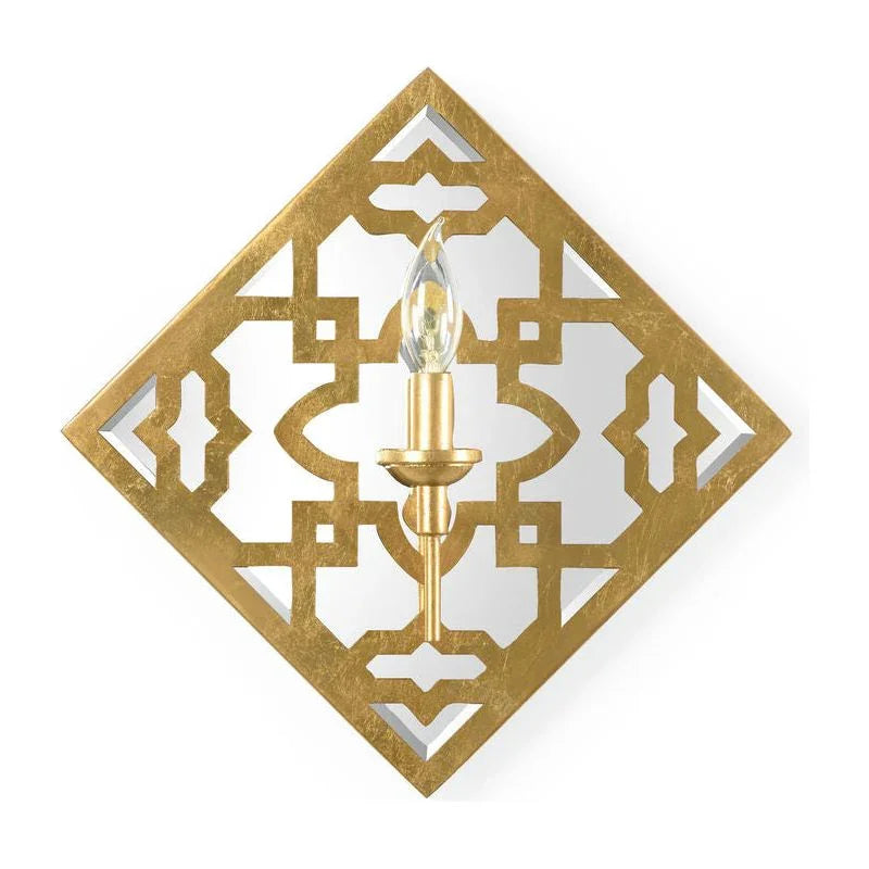 Agadir Medallion Iron Made Wall Sconce - LOOMLAN - Chelsea House - Wall Sconces