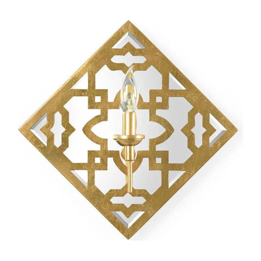 Agadir Medallion Iron Made Wall Sconce - LOOMLAN - Chelsea House - Wall Sconces