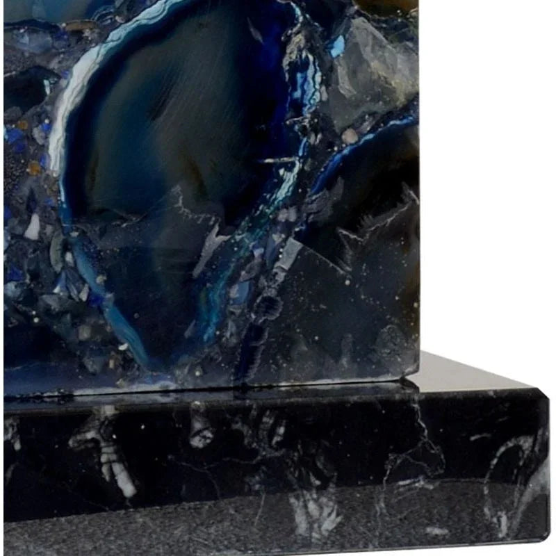 Agate Blue Square Modern Design Vase Table Lamp - LOOMLAN - Chelsea House - Table Lamps