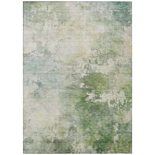 Agatha Green Washable Indoor - Outdoor Rug - LOOMLAN - LOOMLAN Rugs - Outdoor Rugs