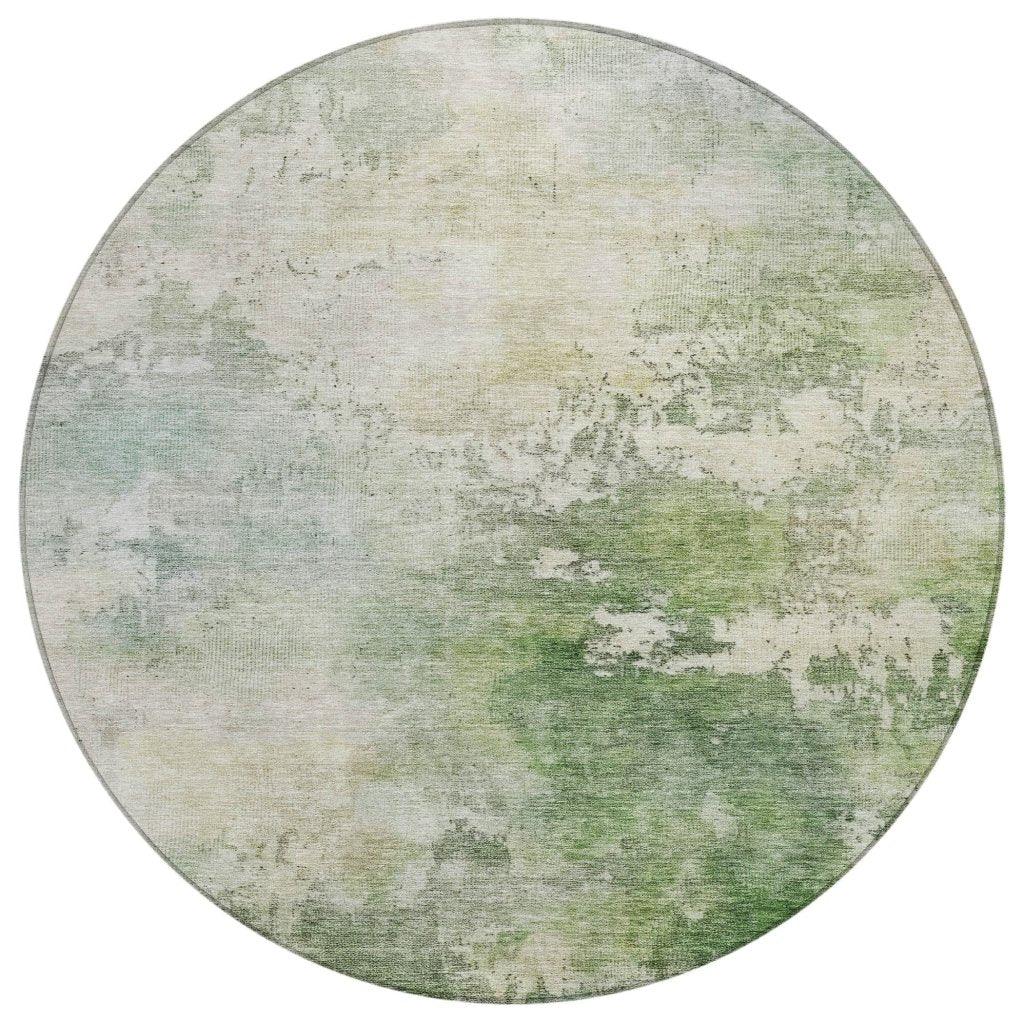 Agatha Green Washable Indoor - Outdoor Rug - LOOMLAN - LOOMLAN Rugs - Outdoor Rugs