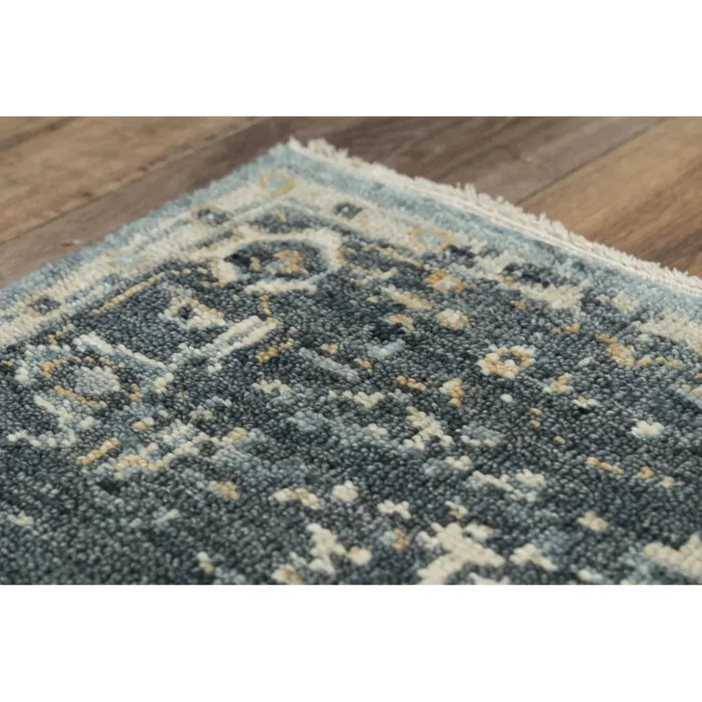 Agay Medallion Dark Blue Large Area Rugs - LOOMLAN - LOOMLAN - Area Rugs