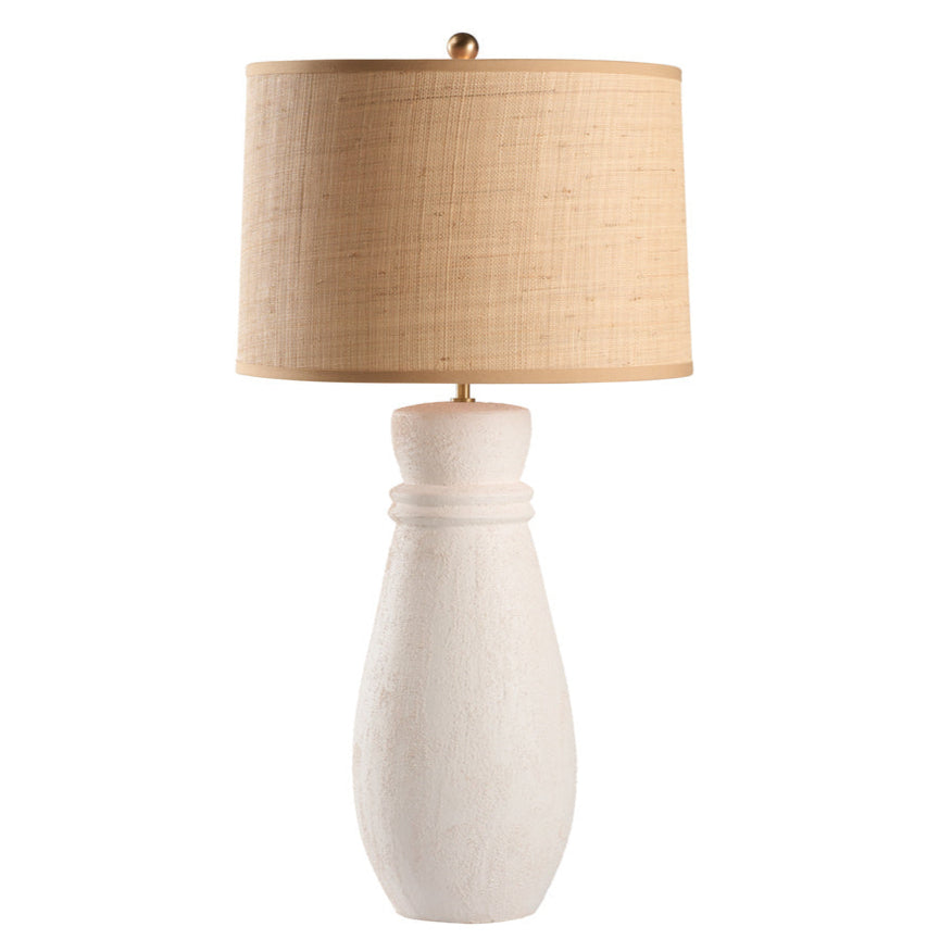 Agazio Italian White Ceramic Table Lamp