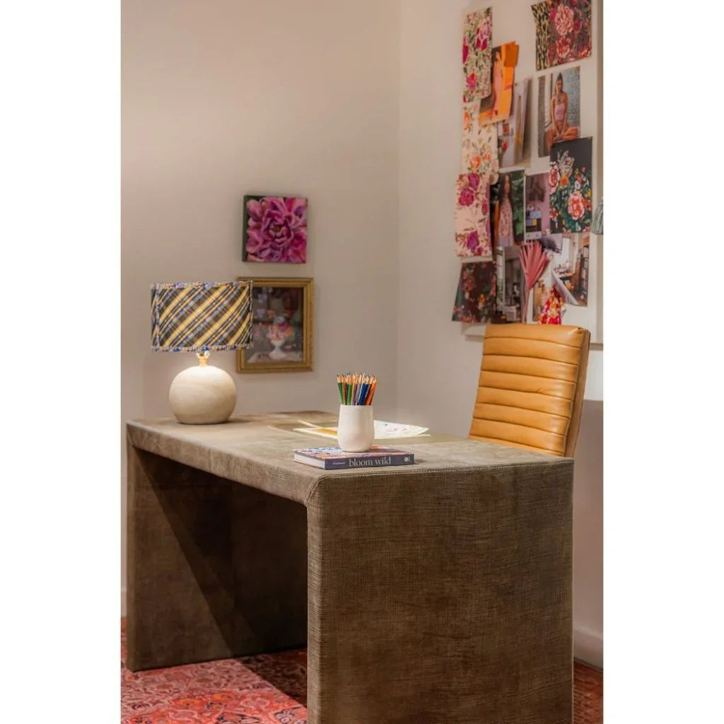 Agenda Leather Elegant Workspaces Desk-Home Office Desks-Olivia + Quinn-LOOMLAN