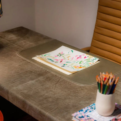 Agenda Leather Elegant Workspaces Desk-Home Office Desks-Olivia + Quinn-LOOMLAN