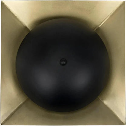 Agila Metal Sconce With Brass Finish - LOOMLAN - Noir - Wall Sconces