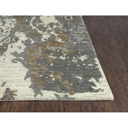 Agra Abstract Beige Large Area Rugs For Living Room - LOOMLAN - LOOMLAN - Area Rugs