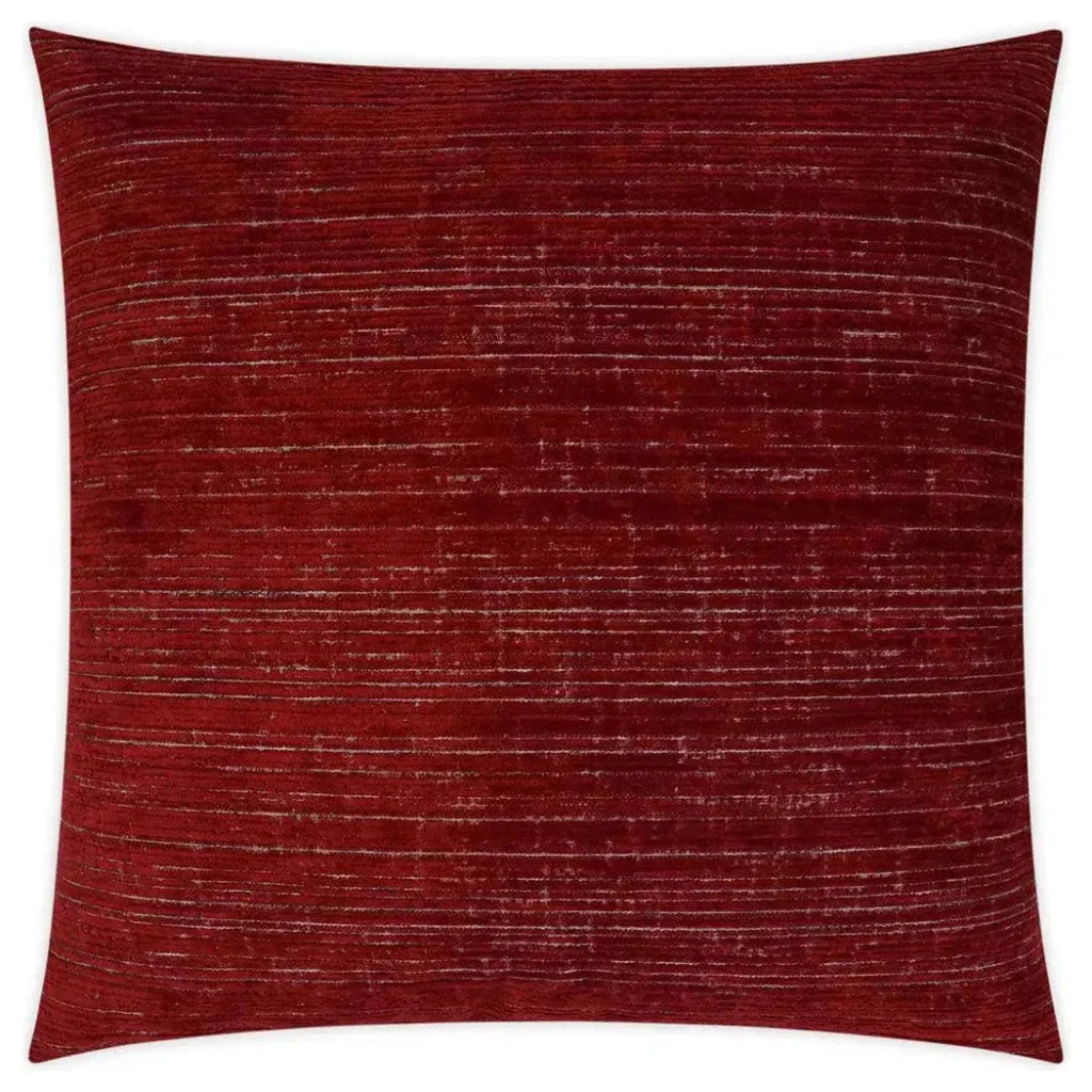 Agra Garnet Solid Red Large Throw Pillow Insert - LOOMLAN - D.V. Kap - Throw Pillows