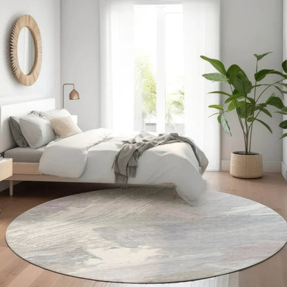 Ahmira Ivory Washable Indoor - Outdoor Rug - LOOMLAN - LOOMLAN Rugs - Outdoor Rugs