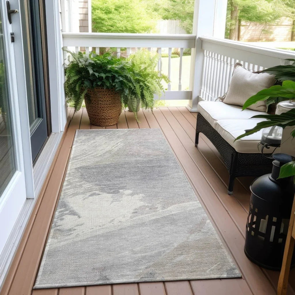 Ahmira Ivory Washable Indoor - Outdoor Rug - LOOMLAN - LOOMLAN Rugs - Outdoor Rugs
