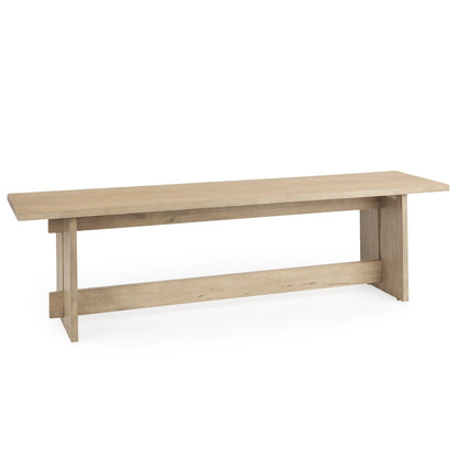 Aida Light Brown Wooden Dining Bench