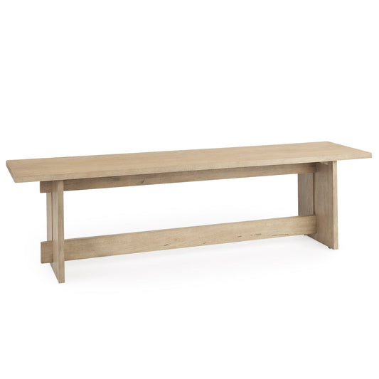 Aida Light Brown Wooden Dining Bench