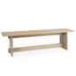 Aida Light Brown Wooden Dining Bench