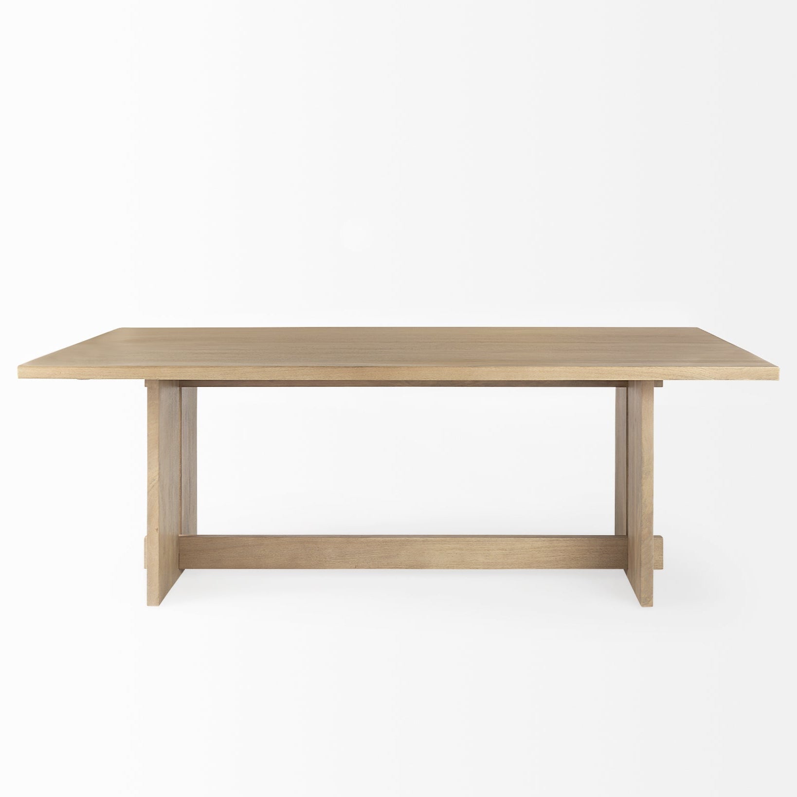 Aida Wooden Rectangular Dining Table-Dining Tables-Mercana-LOOMLAN