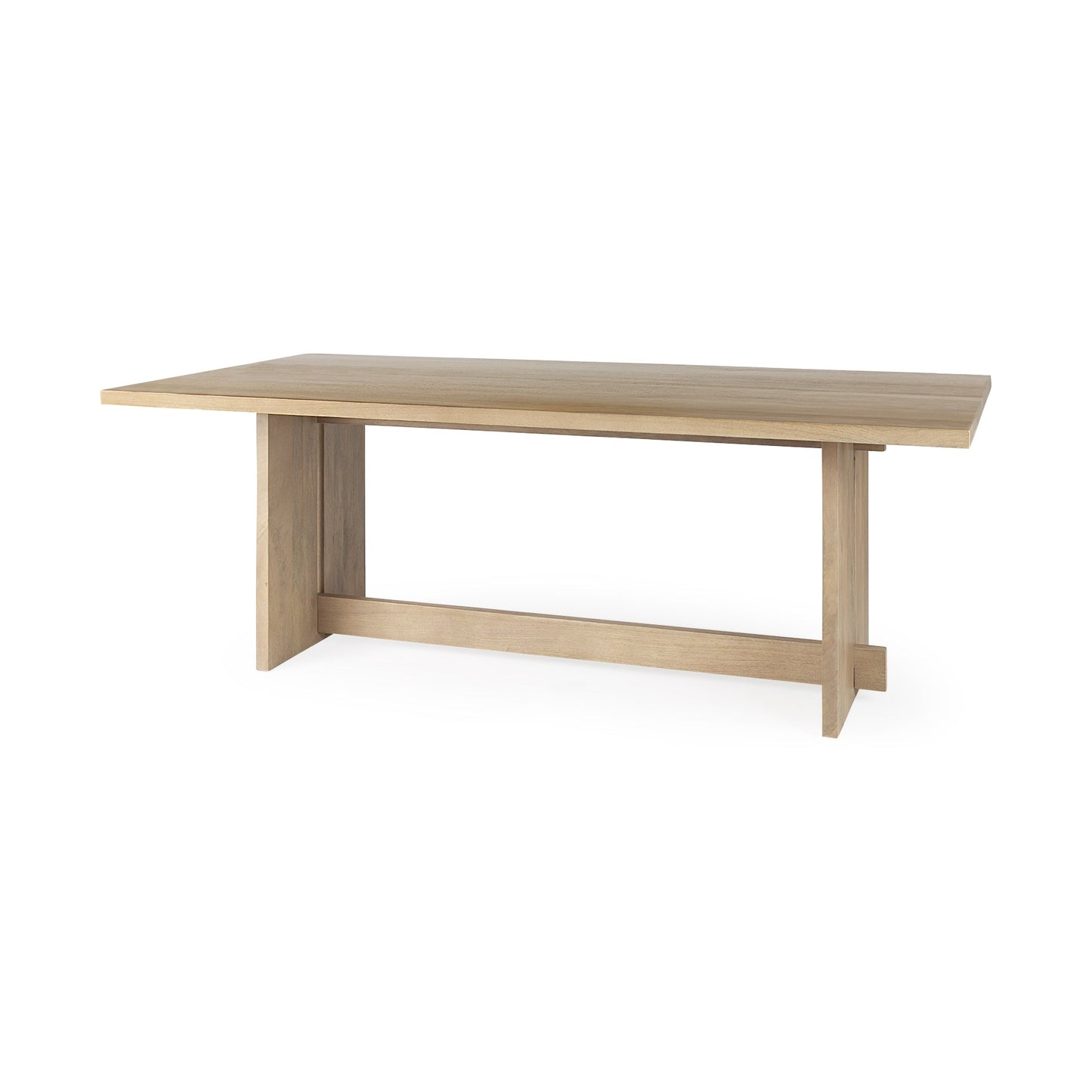 Aida Wooden Rectangular Dining Table-Dining Tables-Mercana-LOOMLAN
