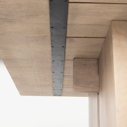 Aida Wooden Rectangular Dining Table-Dining Tables-Mercana-LOOMLAN