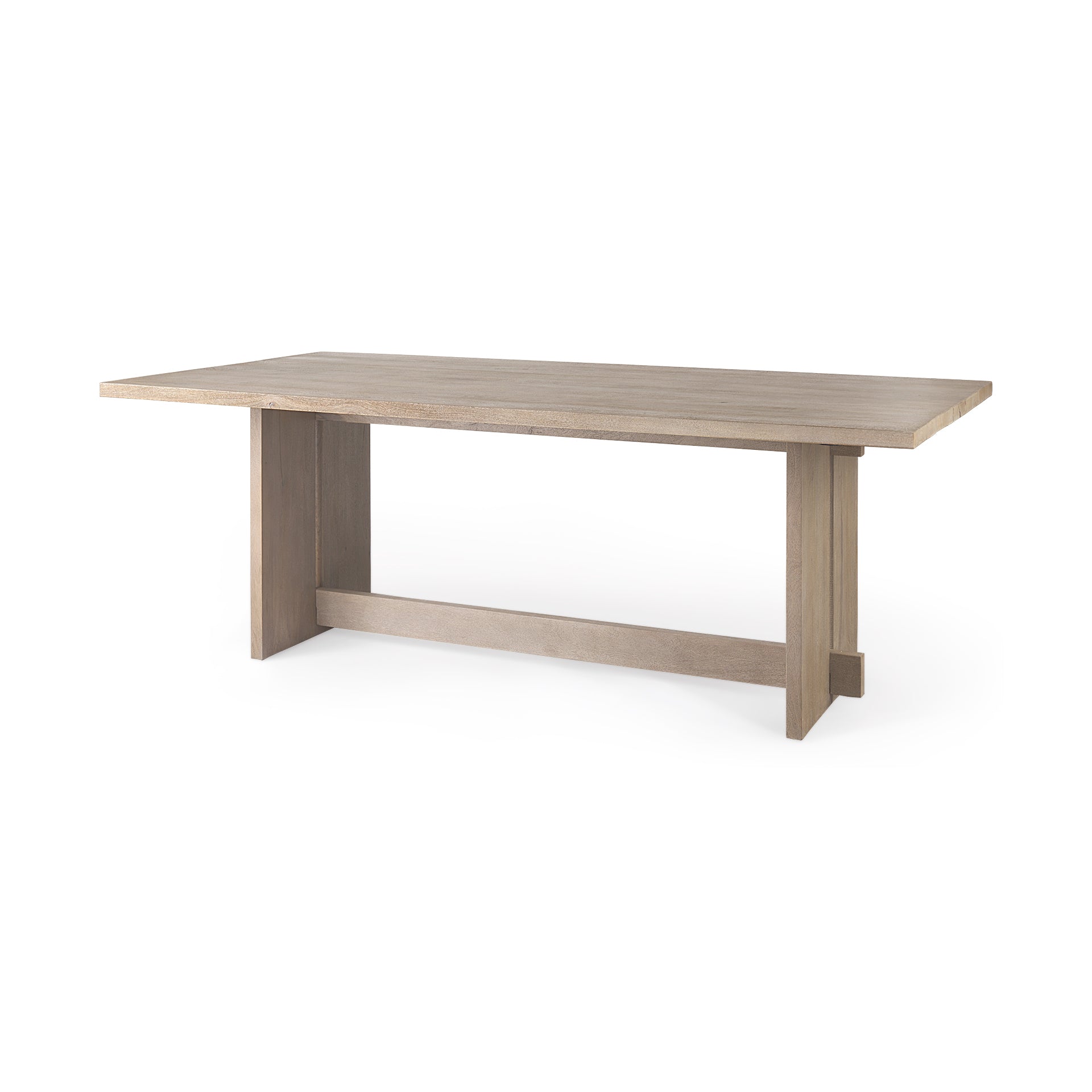 Aida Wooden Rectangular Dining Table-Dining Tables-Mercana-LOOMLAN
