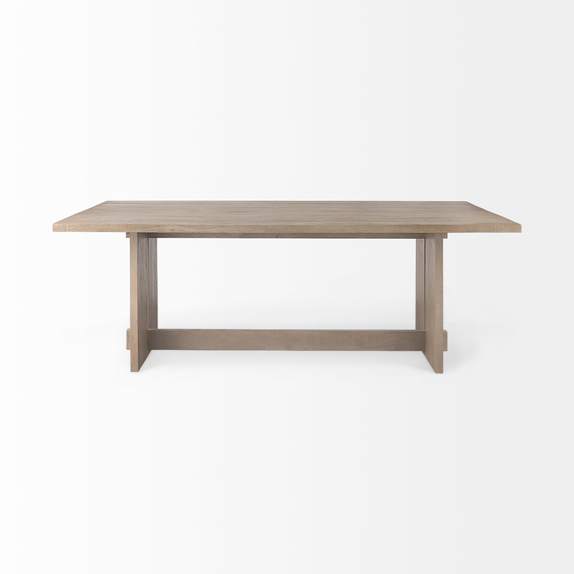 Aida Wooden Rectangular Dining Table-Dining Tables-Mercana-LOOMLAN